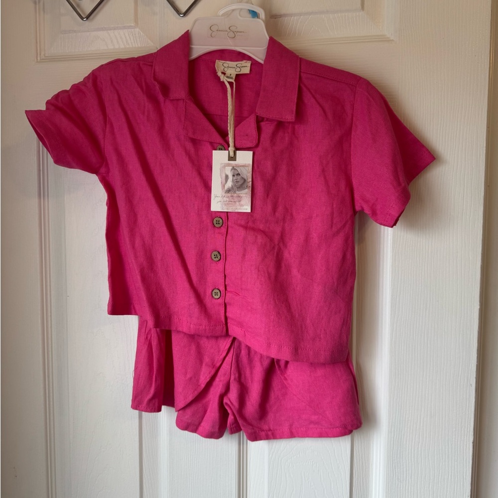 Pink Kids Shirt & Top Set